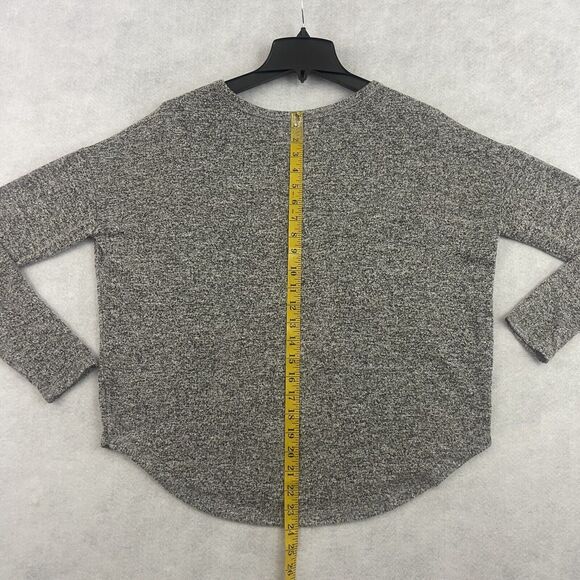 Lucky Brand Women’s Gray Knit Long Sleeve Crewneck Top Size Small - Picture 6 of 10